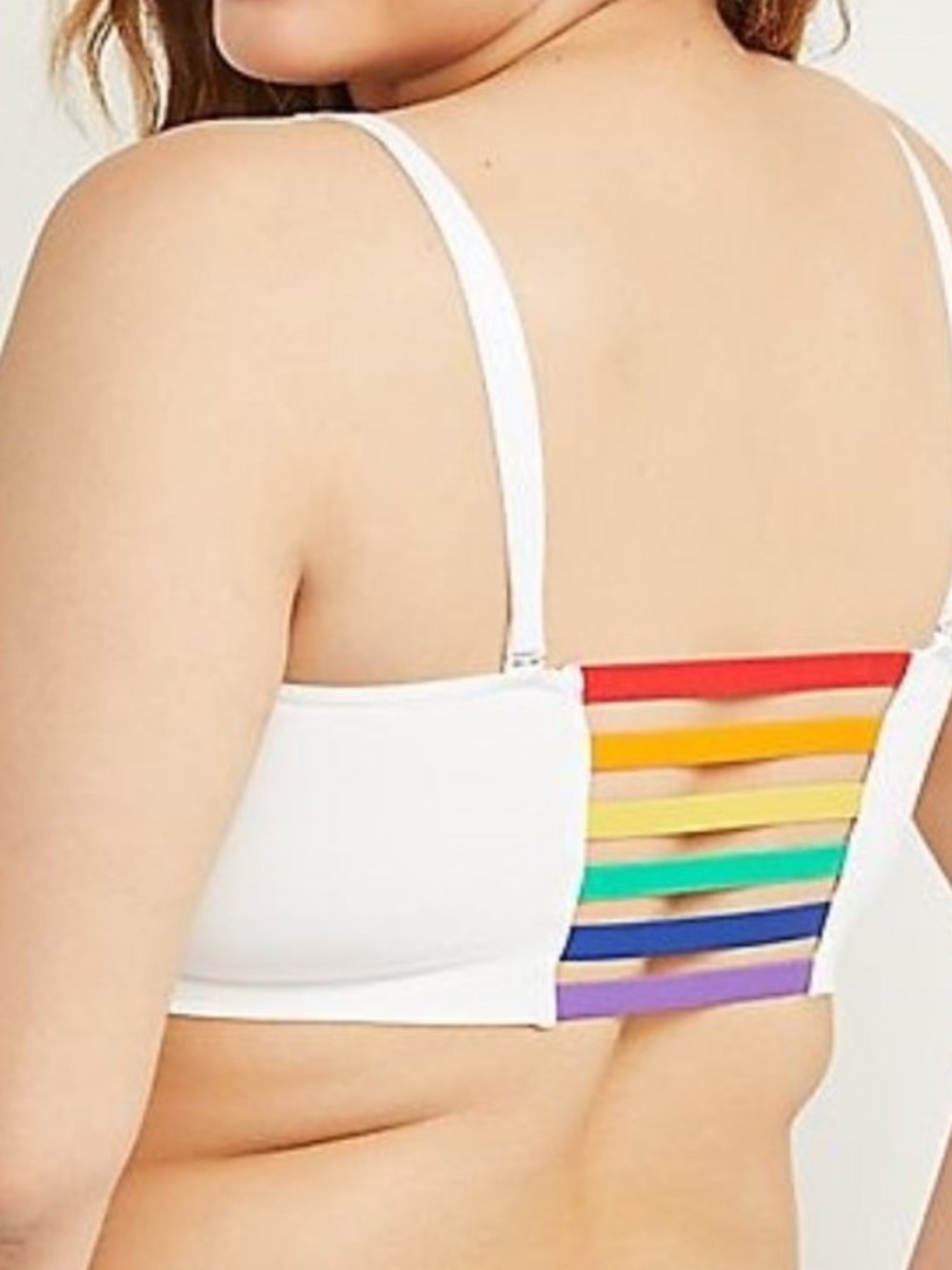 Cacique Rainbow Stripe Bralette 14/16